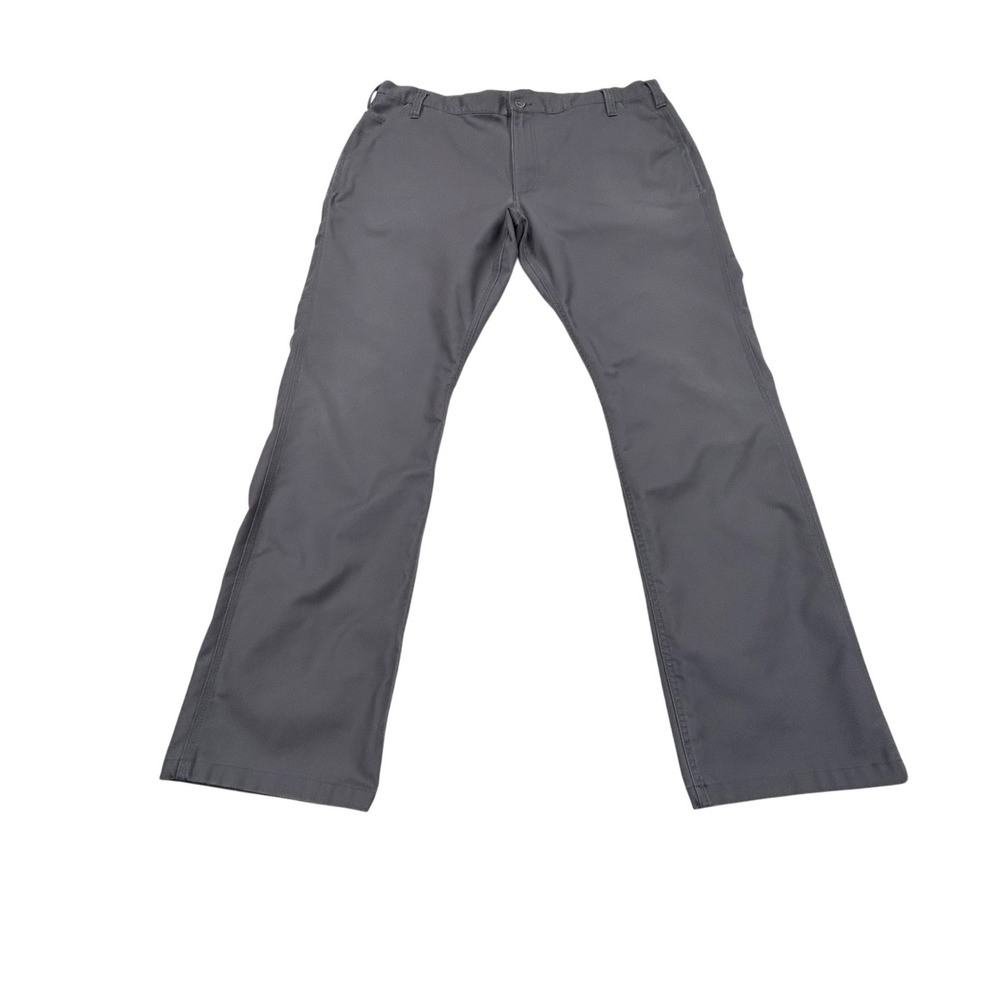 Carhartt Relaxed Fit Canvas Pants 42x 34 Gray Workwear‎ Utility Straight Leg